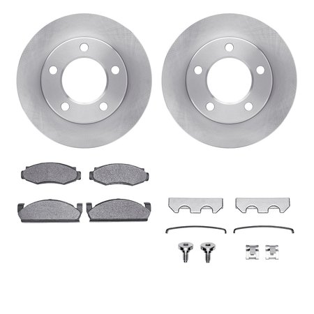 DYNAMIC FRICTION CO 6412-42065, Rotors with Ultimate Duty Performance Brake Pads includes Hardware 6412-42065